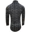 Print Black Shirt : Slim