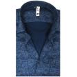 Print Navy Blue Shirt : Slim
