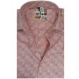 Checks Peach Shirt : Slim