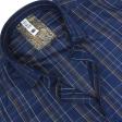 Checks Navy Blue Shirt : Slim