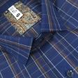 Checks Navy Blue Shirt : Slim