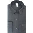 Plain Dark Gray Shirt : Slim