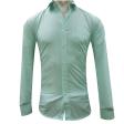 Plain Light Green Shirt : Slim