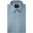 Self Design Aqua Blue Shirt : Business