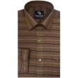 Stripes Brown Shirt : Business