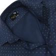 Print Navy Blue Shirt : Party