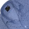 Print Blue Shirt : Party