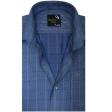 Print Blue Shirt : Party