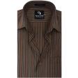 Stripes Brown Shirt : Business