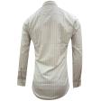 Stripes Khakhi Shirt : Slim