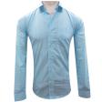 Stripes Aqua Blue Shirt : Slim