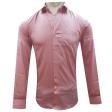 Self Design Pink Shirt : Slim
