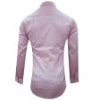 Self Design Pink Shirt : Slim