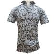 Print Gray Shirt : Party