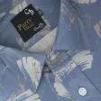 Print Blue Shirt : Party