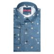 Print Green Shirt : Slim