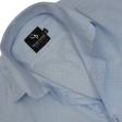 Self Design Blue Shirt : Business
