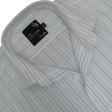 Stripes Aqua Blue Shirt : Business