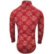 Print Maroon Shirt : Party