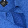 Print Blue Shirt : Party