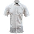 Self Design White Shirt : Business