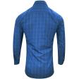 Checks Navy Blue Shirt : Business