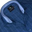 Checks Navy Blue Shirt : Business