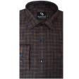Checks Navy Blue Shirt : Business