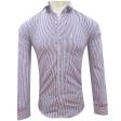 Stripes Purple Shirt : Slim