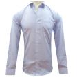 Self Design Blue Shirt : Slim