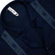 Combination Navy Blue Shirt : Slim