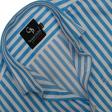 Stripes Aqua Blue Shirt : Business