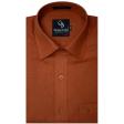 Plain Rust Shirt : Business