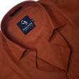 Plain Rust Shirt : Business