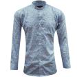 Print Light Blue Shirt : Party