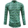 Print Green Shirt : Party