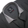 Plain Dark Gray Shirt : Business