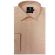Self Design Peach Shirt : Business