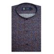Print Blue Shirt : Party
