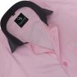 Self Design Pink Shirt : Business