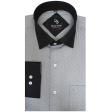 Self Design Gray Shirt : Business