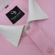 Self Design Pink Shirt : Business