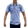 Handpainted Light Blue Shirt : Ditto