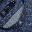 Print Blue Shirt : Party