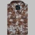 Print Brown Shirt : Party