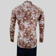 Print Brown Shirt : Party