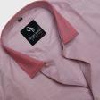 Self Design Pink Shirt : Business