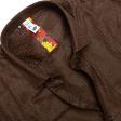 Self Design Brown Shirt : Slim