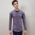 Stripes Purple Shirt : Slim