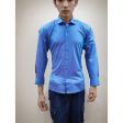 Plain Aqua Blue Shirt : Business